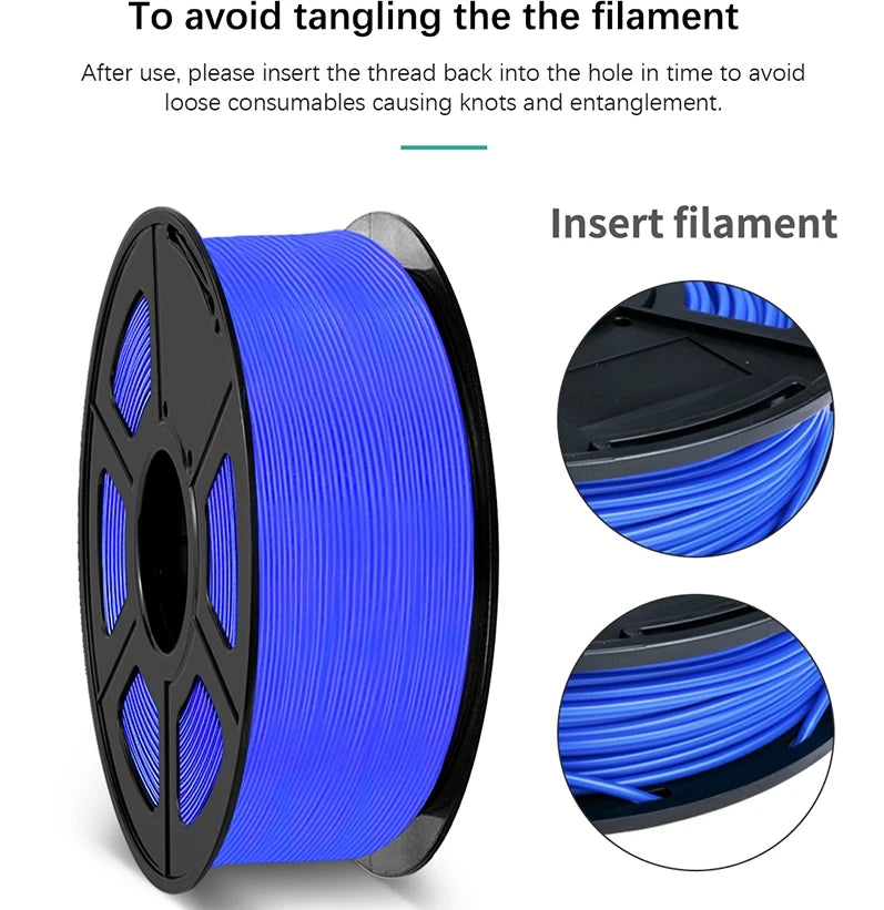 SUNLU PETG Filament 1KG 3D Material 1.75MM Arranged Neatly Clogging Free No Bubble Odorless Eco-Friendly Bright Color