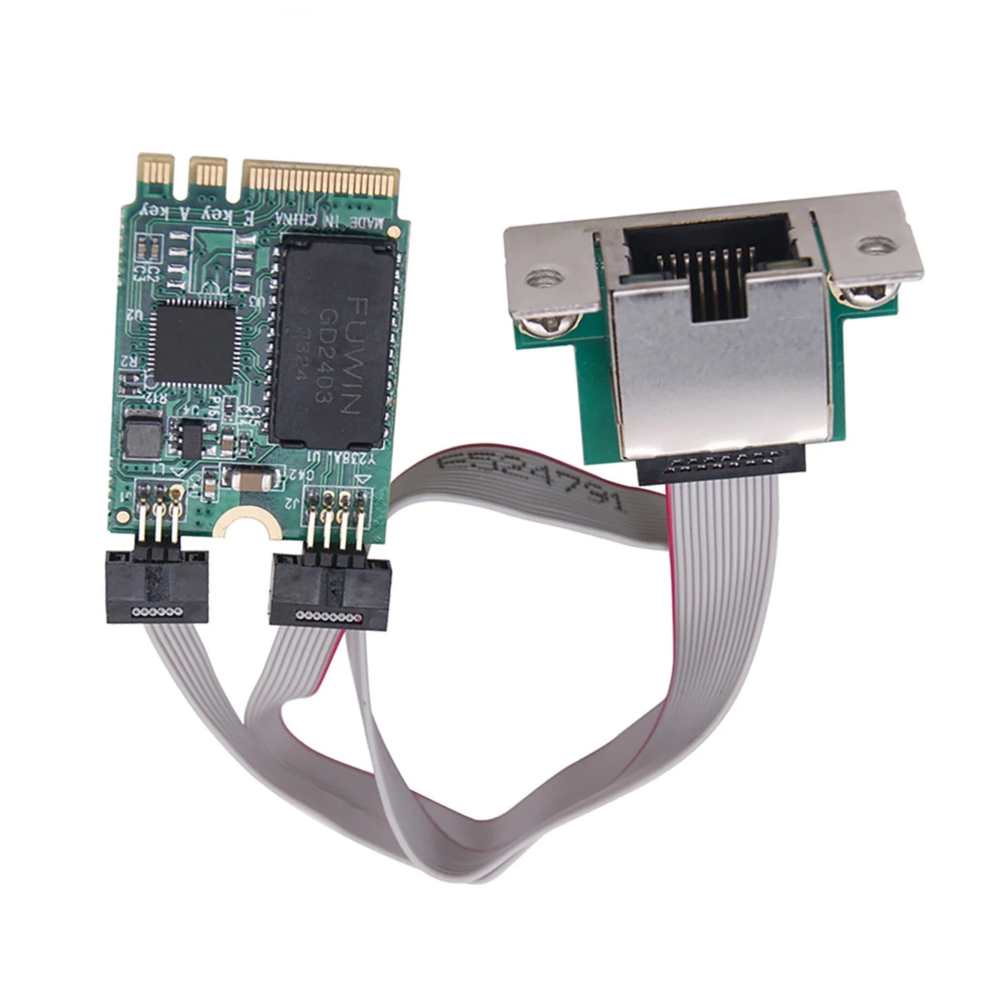 M.2 Key A+E 2.5G Gigabit Ethernet Network Lan Card RTL8125B Chipset Accessories 2.5G/1G/100M Multi-Gigabit M.2 Network Card