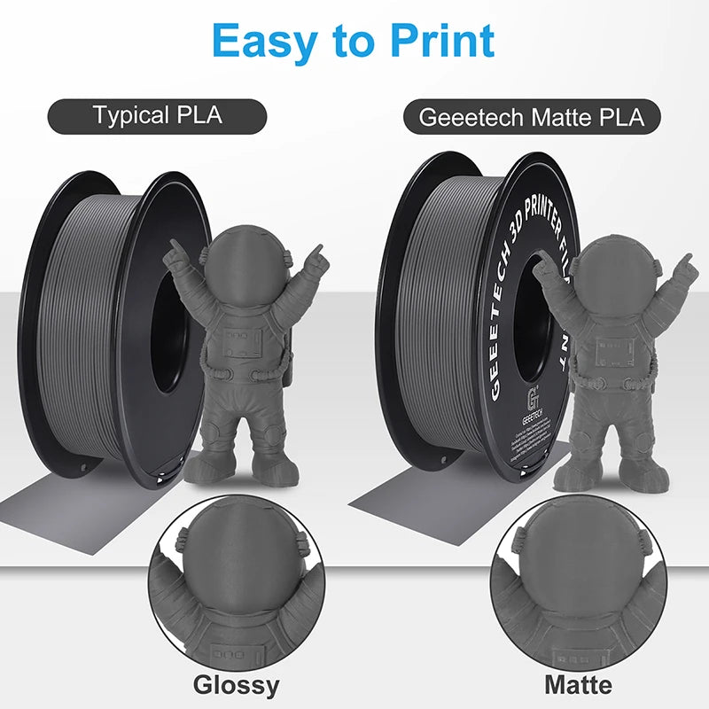 Geeetech 1kg 1.75mm Matte PLA 3D Printer Filament Vacuum Packaging Overseas Warehouses A variety of Colors Fast Ship