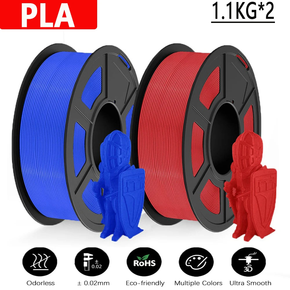 PLA / PLA PLUS Printer Filament 1.75mm 2.2 KG 100% No Bubble non-toxic 3D Printing Materials for 3D Printer