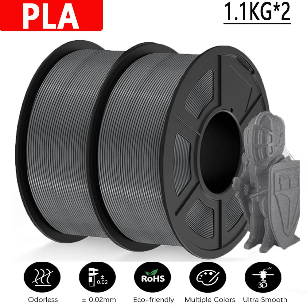 PLA / PLA PLUS Printer Filament 1.75mm 2.2 KG 100% No Bubble non-toxic 3D Printing Materials for 3D Printer