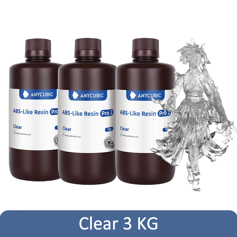 Newest 3pieces/lot Anycubic ABS Like Pro 2 3d Resin High Precision UV 405nm For LCD SLA DLP Anycubic Photon Resin 3d Printer