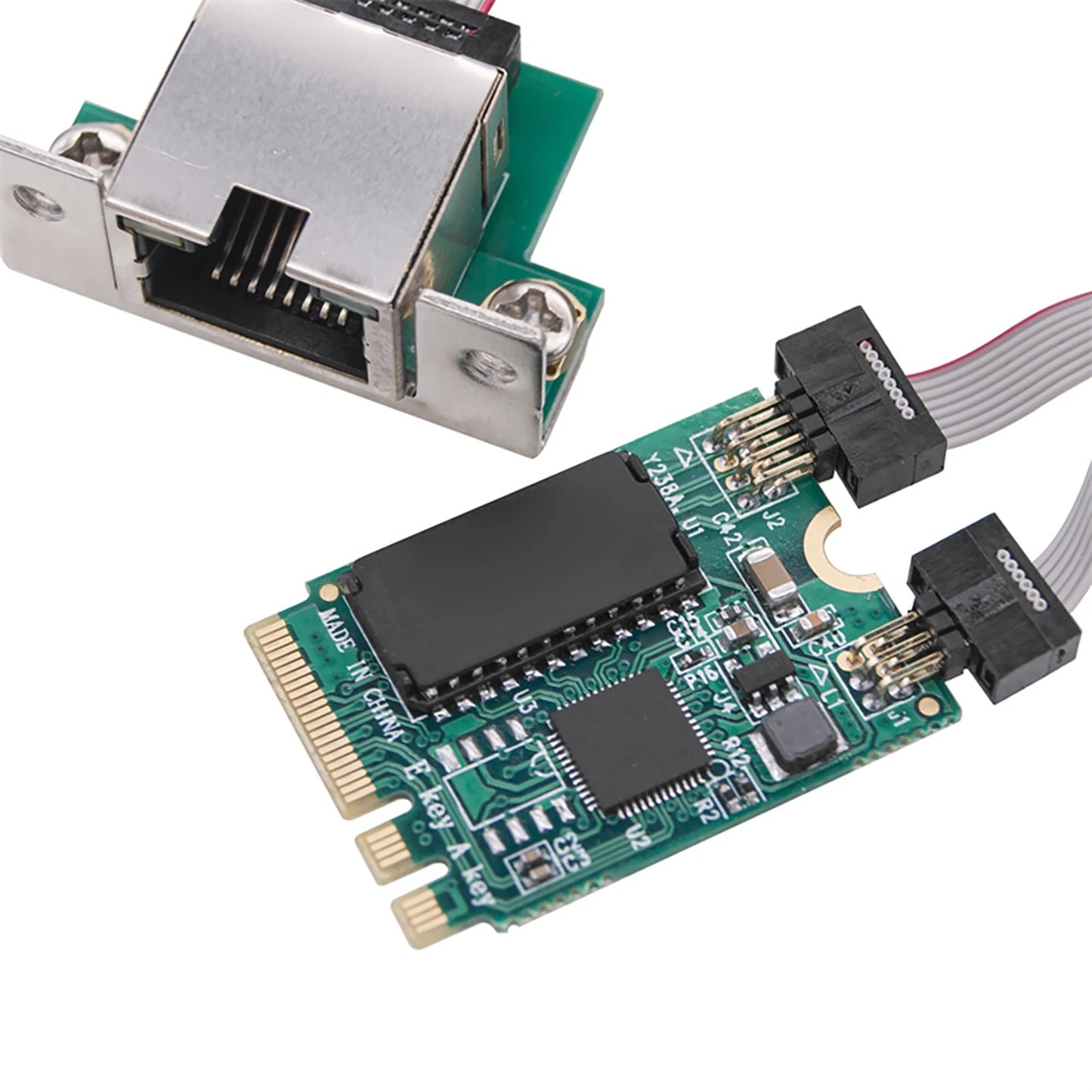 M.2 Key A+E 2.5G Gigabit Ethernet Network Lan Card RTL8125B Chipset Accessories 2.5G/1G/100M Multi-Gigabit M.2 Network Card