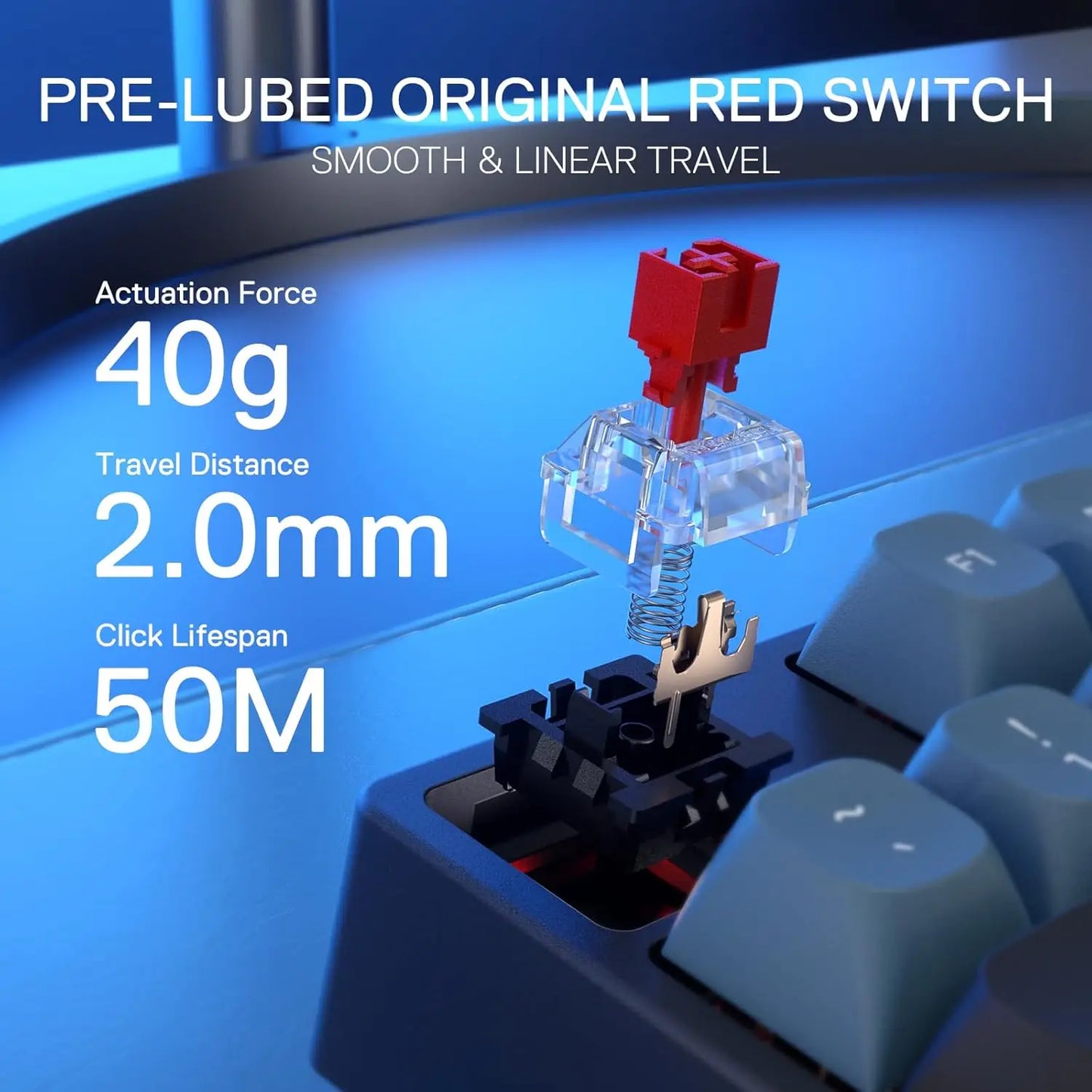 Redragon K582 SE Wired RGB 104 Keys Mechanical ,Dynamic 16.8M RGB Backlit Gaming Keyboard,Red Switches