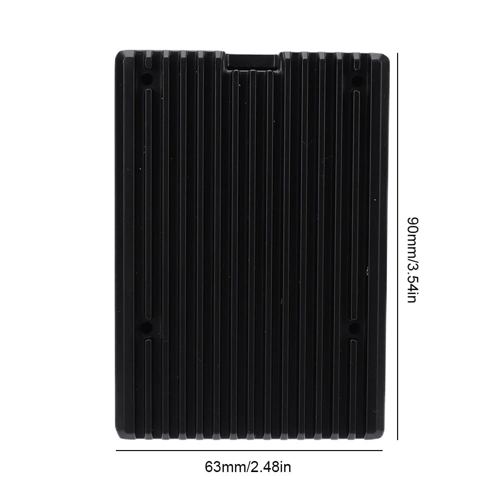 Raspberry Pi 5 Case Heavy Duty Passive Cooling Metal Case Aluminum Alloy Metal Passive Cooling Case Fit for Raspberry Pi 5