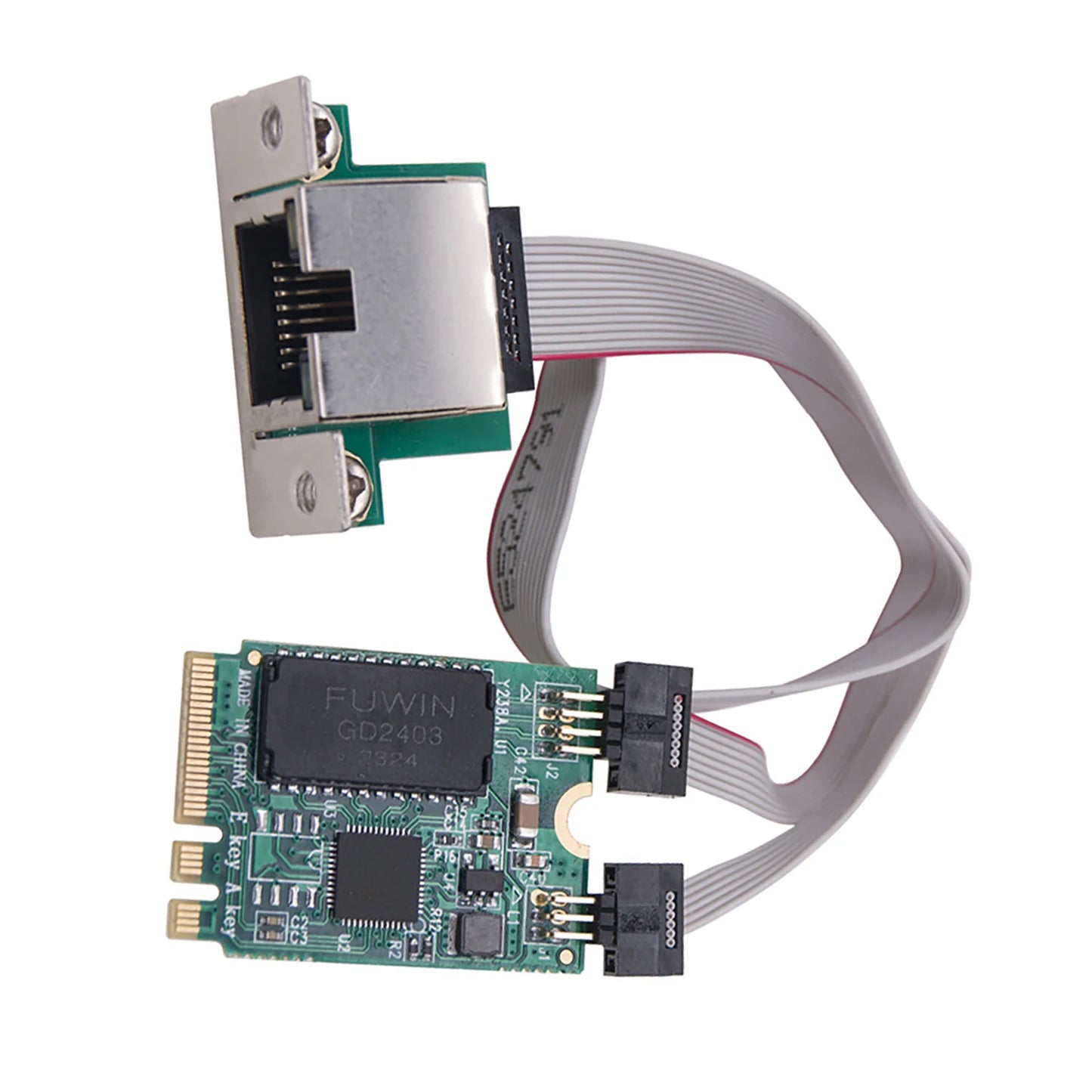 M.2 Key A+E 2.5G Gigabit Ethernet Network Lan Card RTL8125B Chipset Accessories 2.5G/1G/100M Multi-Gigabit M.2 Network Card