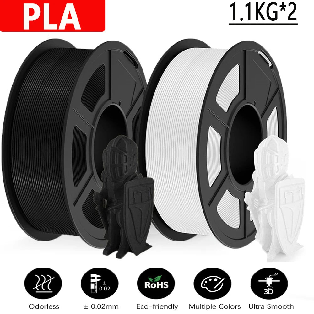 PLA / PLA PLUS Printer Filament 1.75mm 2.2 KG 100% No Bubble non-toxic 3D Printing Materials for 3D Printer