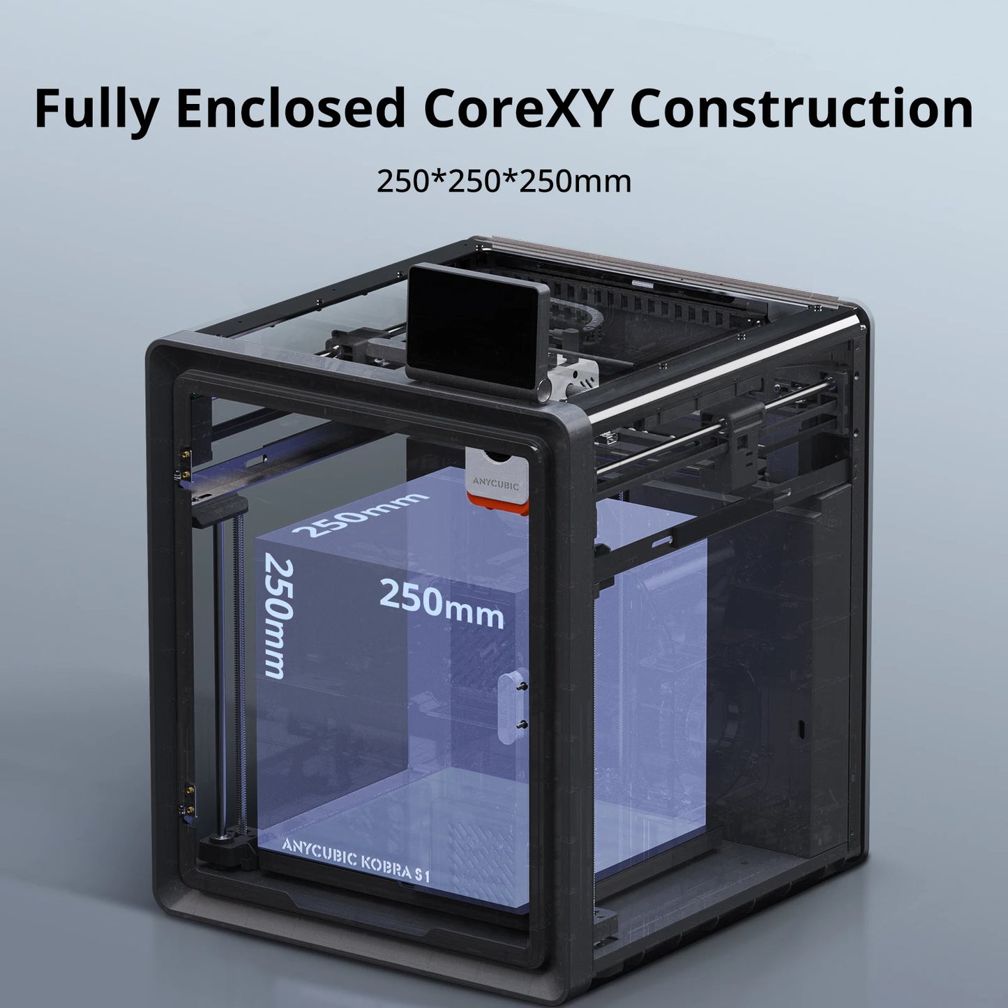 Anycubic Kobra S1 AE Version 3D Printer Core XY Stable Structure Max Speed 600mm/s High Precision Ultra-Quiet 3D Printer