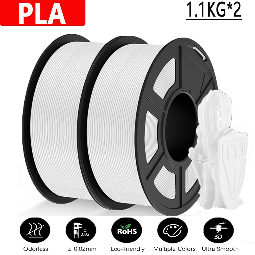 PLA / PLA PLUS Printer Filament 1.75mm 2.2 KG 100% No Bubble non-toxic 3D Printing Materials for 3D Printer