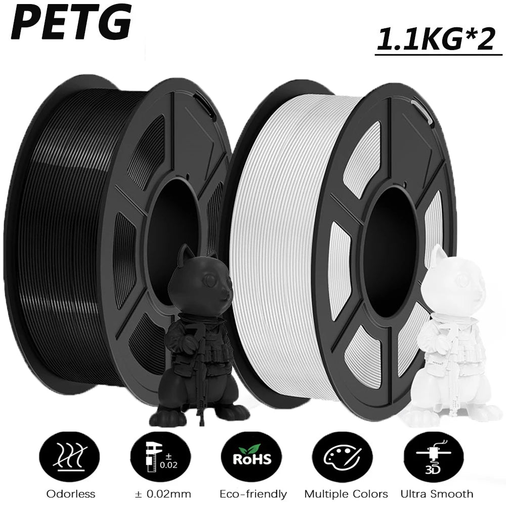 PLA / PLA PLUS Printer Filament 1.75mm 2.2 KG 100% No Bubble non-toxic 3D Printing Materials for 3D Printer