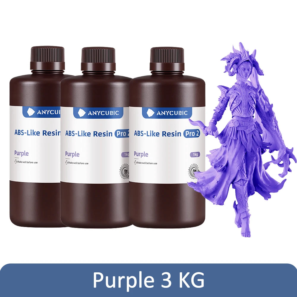 Newest 3pieces/lot Anycubic ABS Like Pro 2 3d Resin High Precision UV 405nm For LCD SLA DLP Anycubic Photon Resin 3d Printer