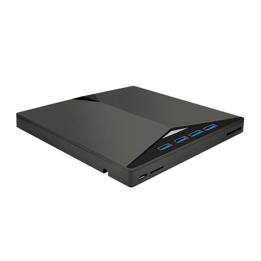 7 In 1 USB3.0 Type-C External Mobile Drive CD DVD Burner High-Speed Plug-and-Play for Windows 11/10/8/7/Linux/ OS