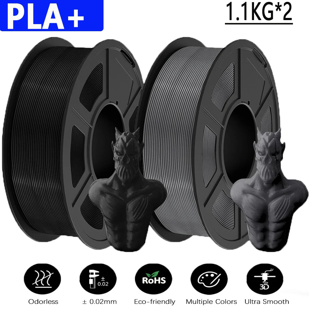 PLA / PLA PLUS Printer Filament 1.75mm 2.2 KG 100% No Bubble non-toxic 3D Printing Materials for 3D Printer