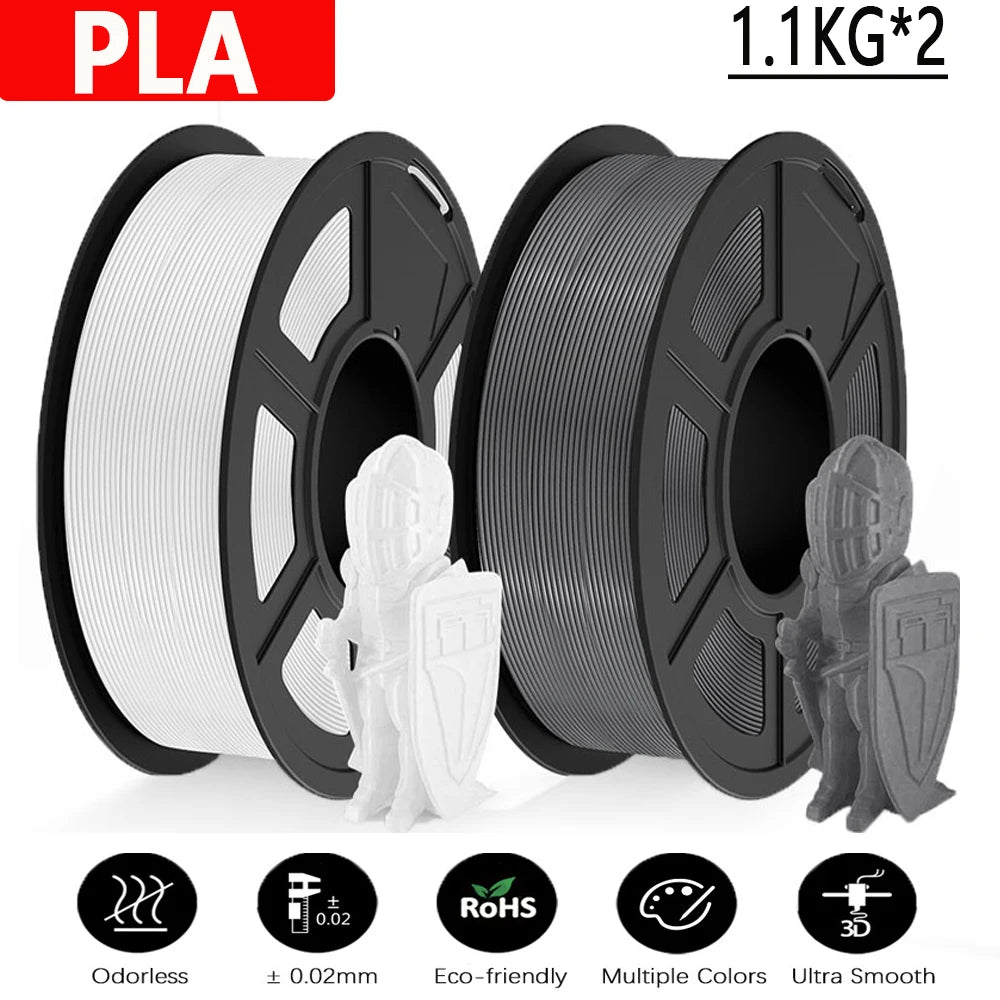 PLA / PLA PLUS Printer Filament 1.75mm 2.2 KG 100% No Bubble non-toxic 3D Printing Materials for 3D Printer