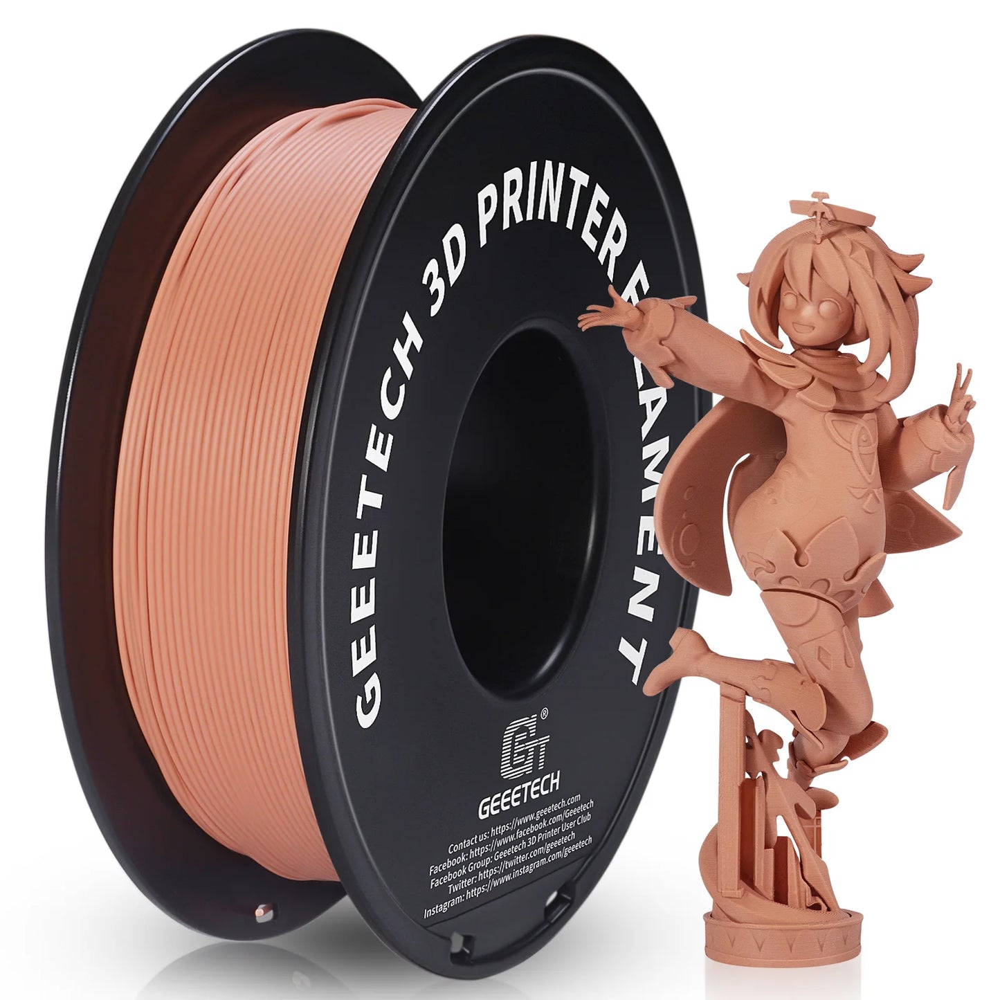 Geeetech 1kg 1.75mm Matte PLA 3D Printer Filament Vacuum Packaging Overseas Warehouses A variety of Colors Fast Ship