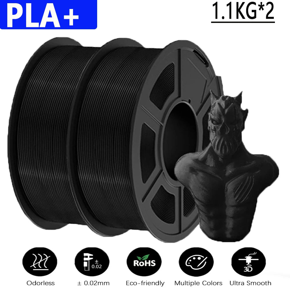 PLA / PLA PLUS Printer Filament 1.75mm 2.2 KG 100% No Bubble non-toxic 3D Printing Materials for 3D Printer