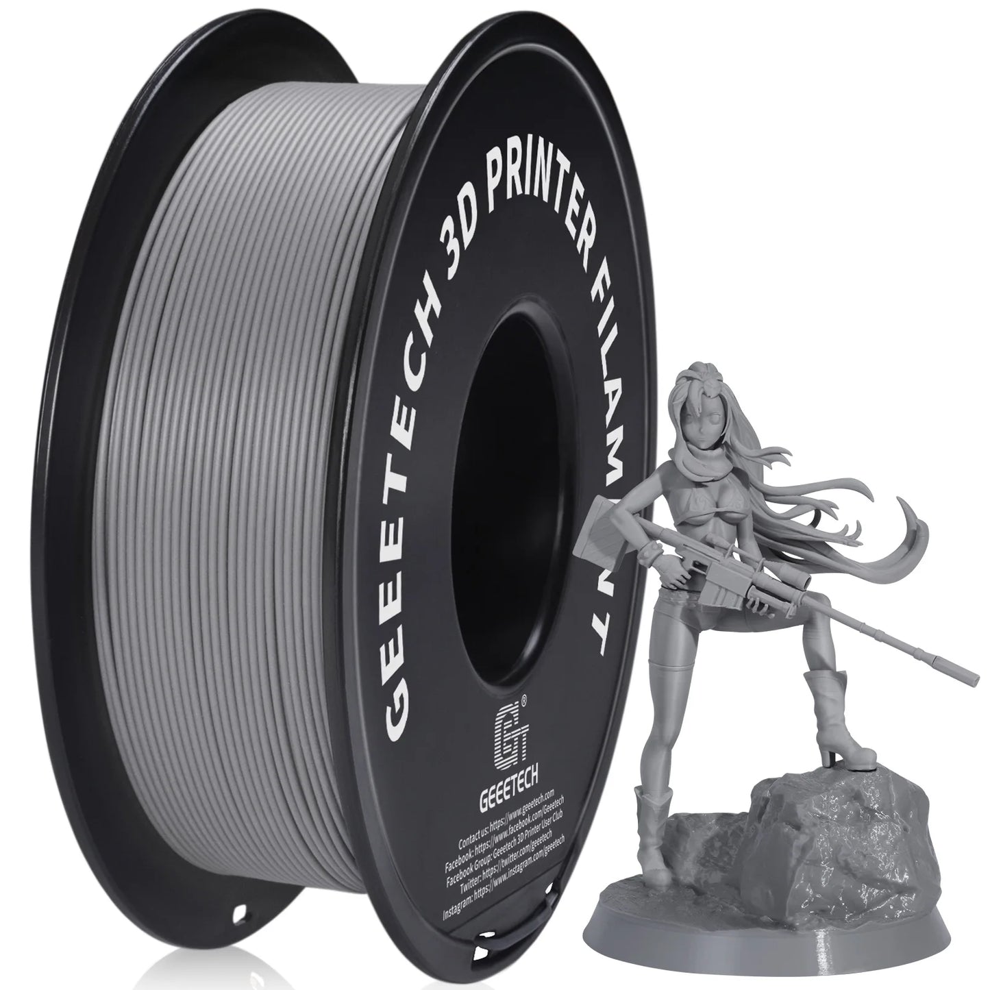 Geeetech 1kg 1.75mm Matte PLA 3D Printer Filament Vacuum Packaging Overseas Warehouses A variety of Colors Fast Ship