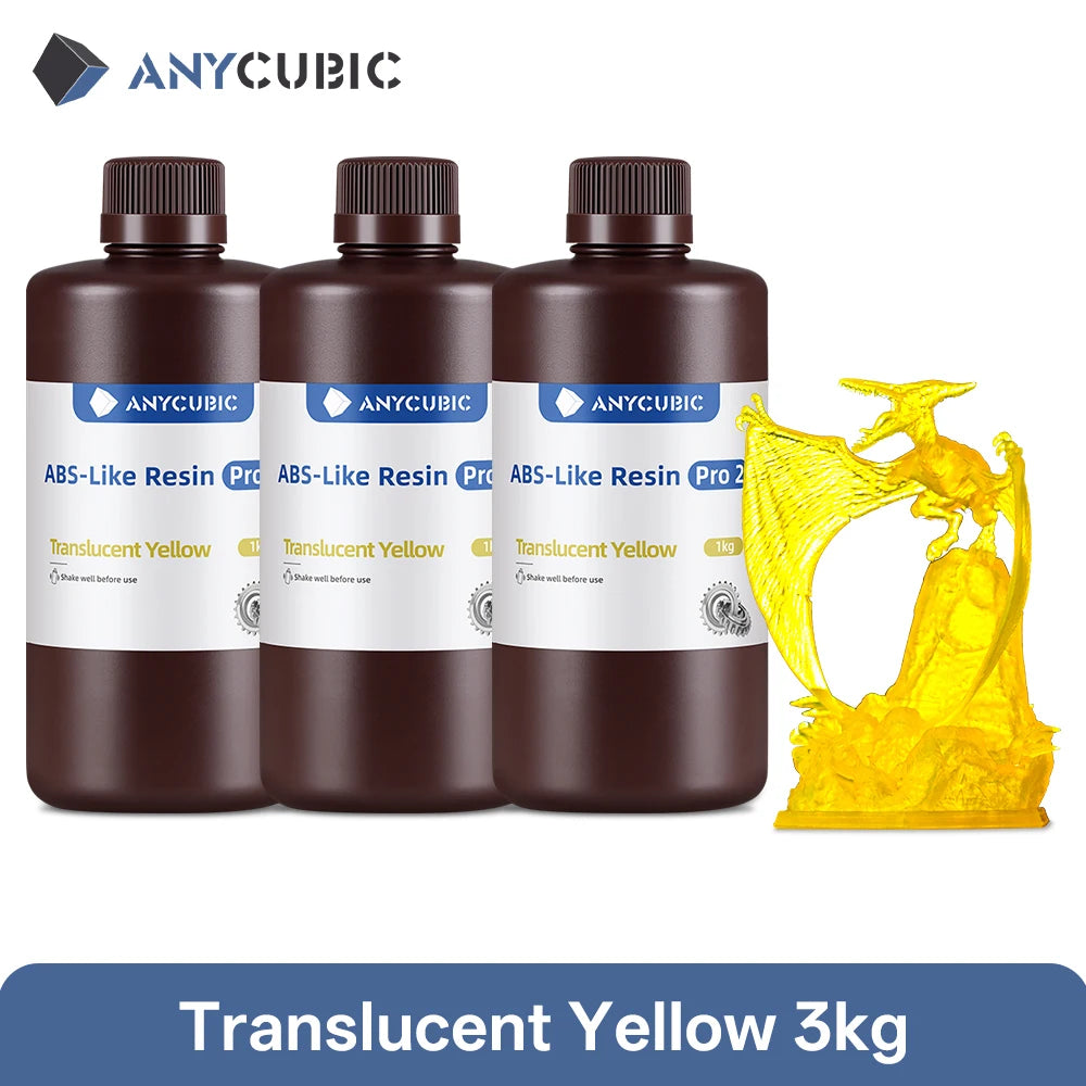 Newest 3pieces/lot Anycubic ABS Like Pro 2 3d Resin High Precision UV 405nm For LCD SLA DLP Anycubic Photon Resin 3d Printer