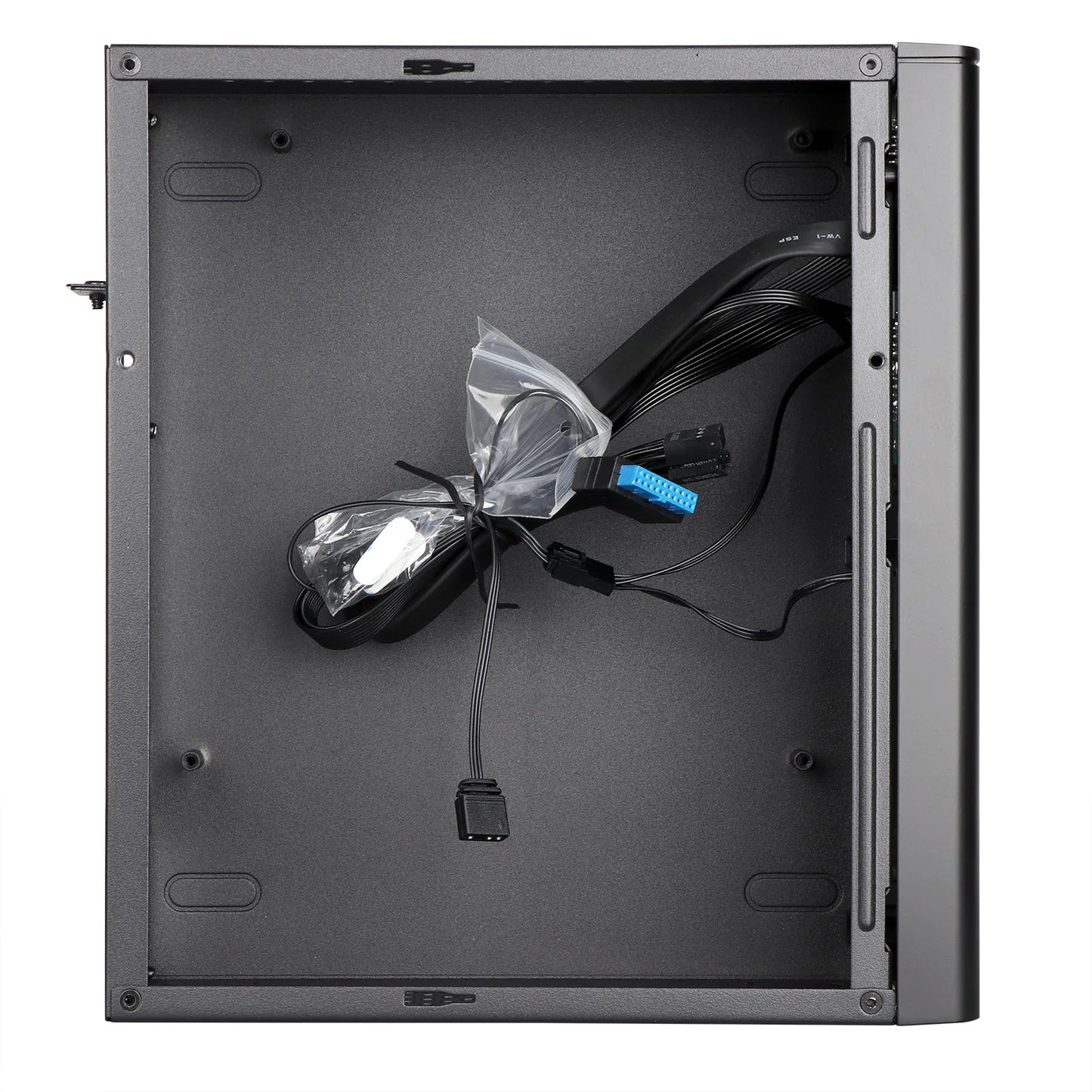Mini ITX Case, SFF Small Form Factor, Mini-Tower HTPC Computer Cases, Vented Panels 0.8mm SPCC PC Chassis