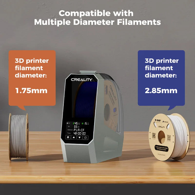 Creality Space Pi Filament Dryer Box Efficent drying Adjustable 45℃-70℃ 360° Hot-Air Heating For Creality K1 / Ender 3 V3 SE