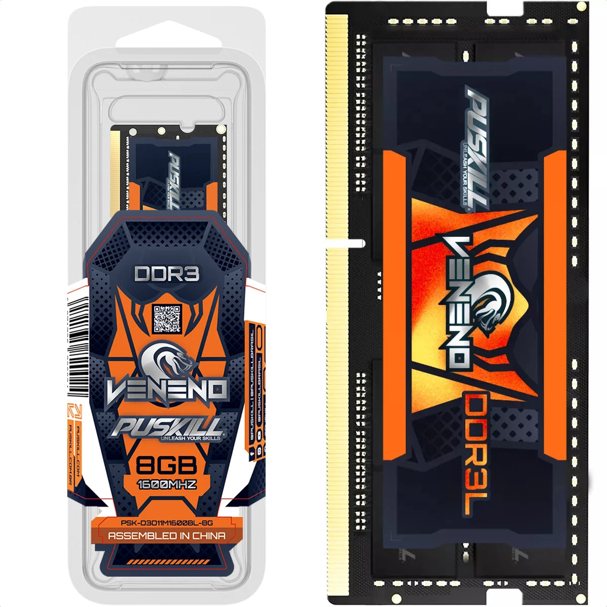 DDR3L Notebook Memoria RAM 8GB 1600MHz 1.35V 204-PIN SODIMM Laptop Memory