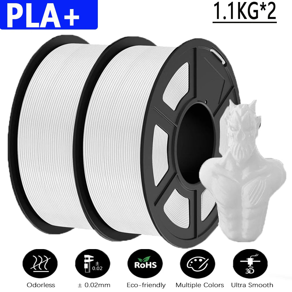 PLA / PLA PLUS Printer Filament 1.75mm 2.2 KG 100% No Bubble non-toxic 3D Printing Materials for 3D Printer