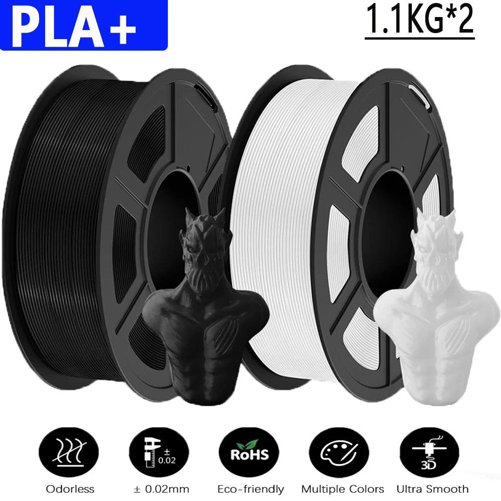 PLA / PLA PLUS Printer Filament 1.75mm 2.2 KG 100% No Bubble non-toxic 3D Printing Materials for 3D Printer