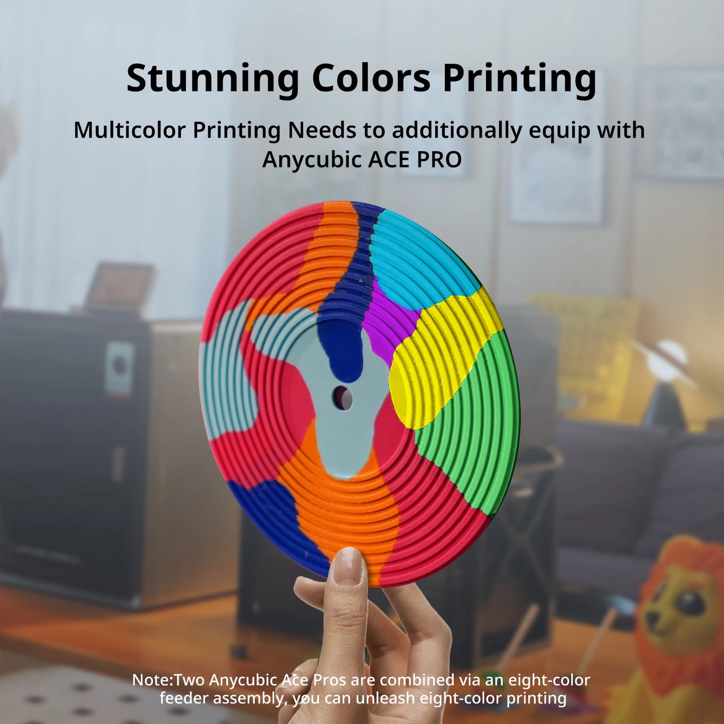 Anycubic Kobra S1 AE Version 3D Printer Core XY Stable Structure Max Speed 600mm/s High Precision Ultra-Quiet 3D Printer