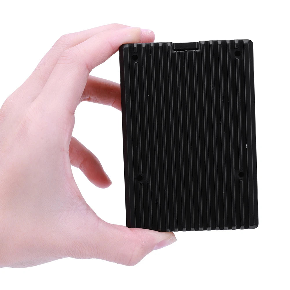 Raspberry Pi 5 Case Heavy Duty Passive Cooling Metal Case Aluminum Alloy Metal Passive Cooling Case Fit for Raspberry Pi 5
