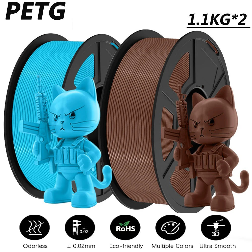 PLA / PLA PLUS Printer Filament 1.75mm 2.2 KG 100% No Bubble non-toxic 3D Printing Materials for 3D Printer