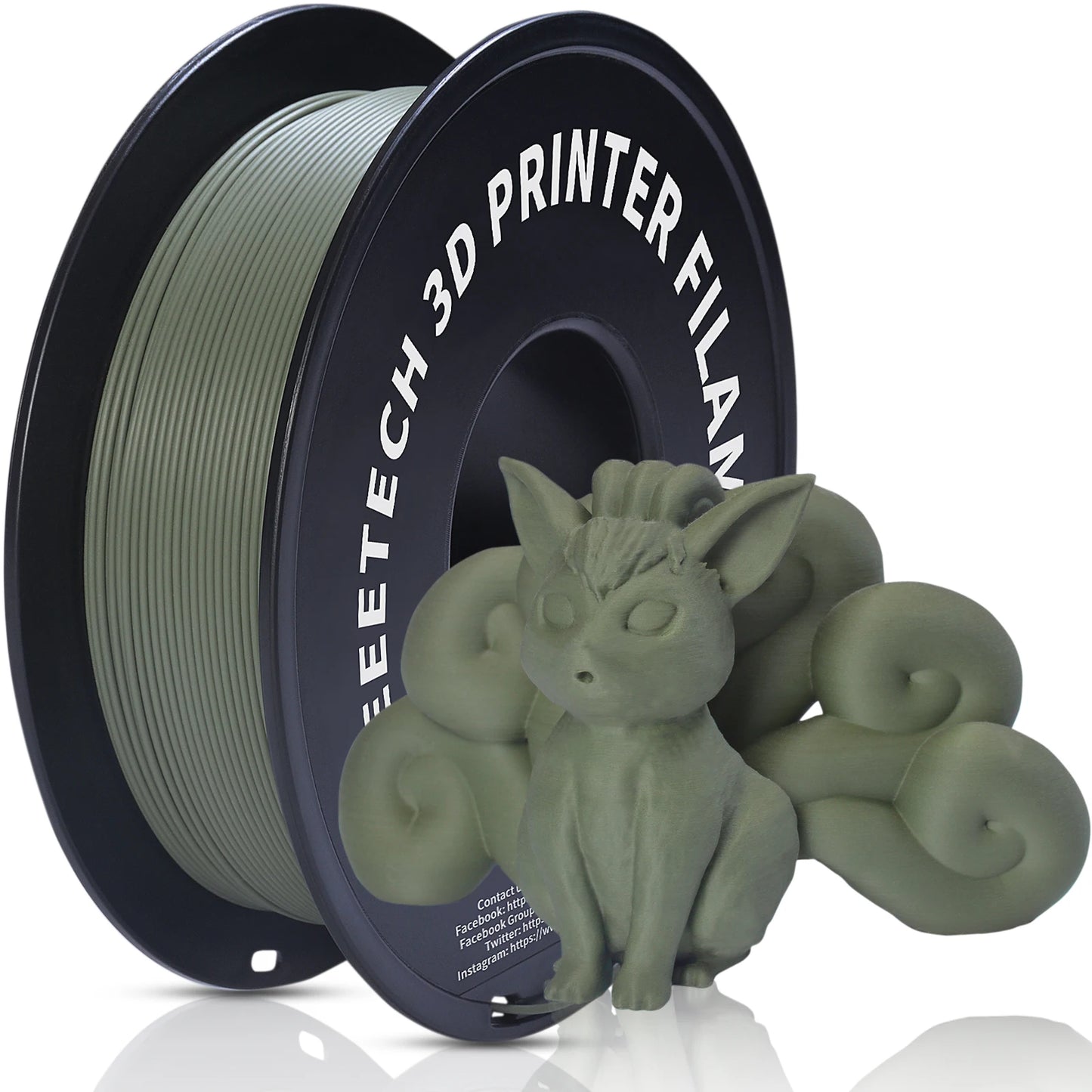 Geeetech 1kg 1.75mm Matte PLA 3D Printer Filament Vacuum Packaging Overseas Warehouses A variety of Colors Fast Ship