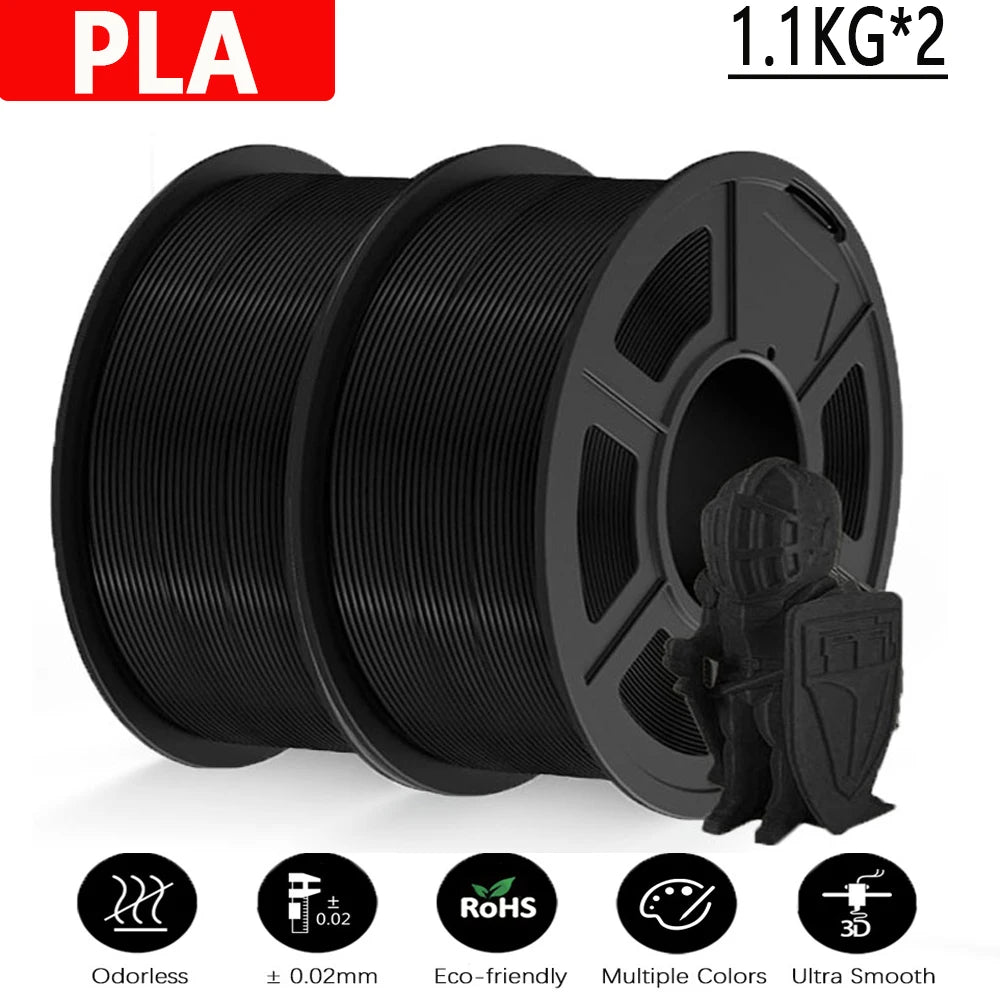 PLA / PLA PLUS Printer Filament 1.75mm 2.2 KG 100% No Bubble non-toxic 3D Printing Materials for 3D Printer