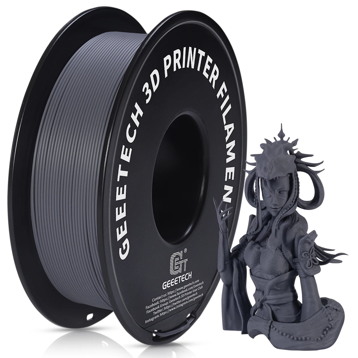 Geeetech 1kg 1.75mm Matte PLA 3D Printer Filament Vacuum Packaging Overseas Warehouses A variety of Colors Fast Ship
