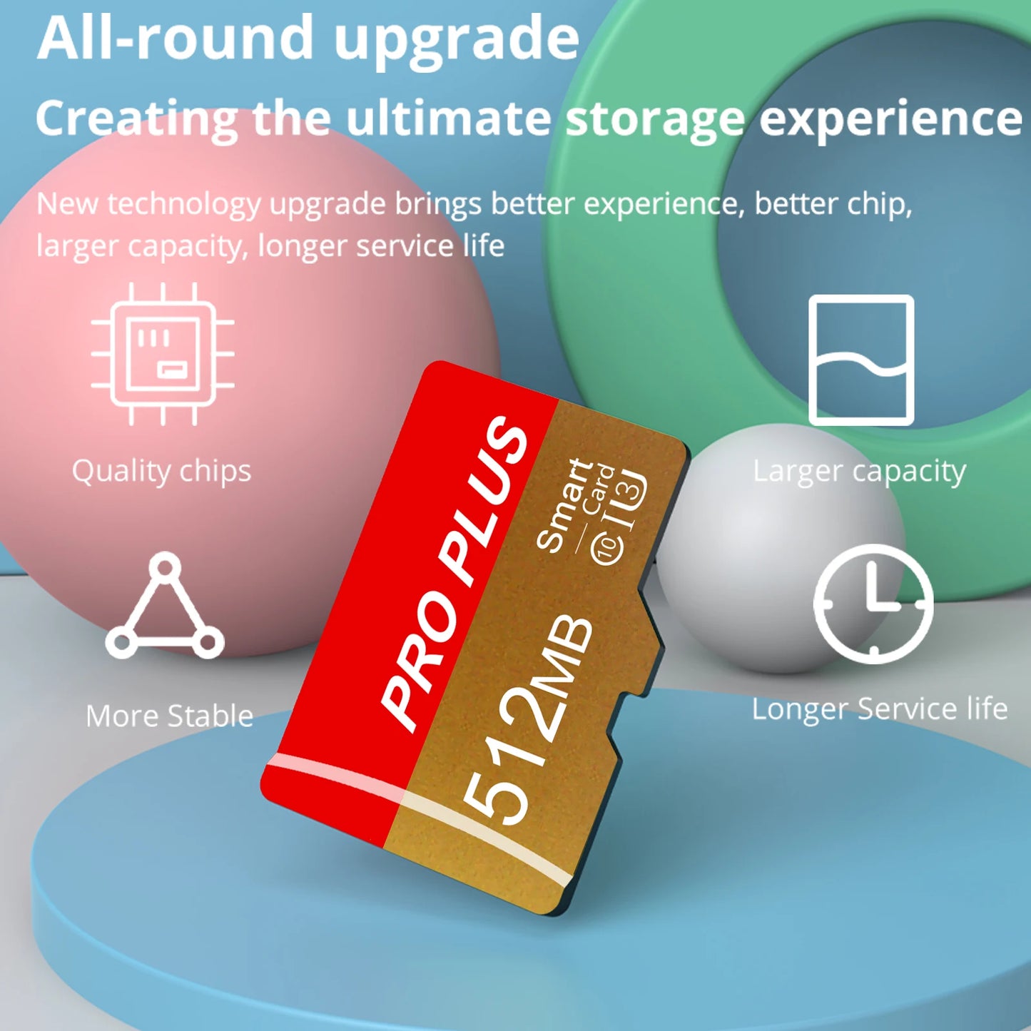 5PCS Memory Card 8GB 4GB 2GB 1GB With Adapter High Speed Memory Card, Small Capacity 512MB 256MB 128MB 64MB UHS-I A1 Memory TF