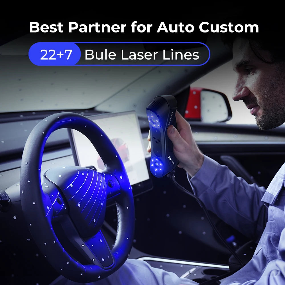 Creality Raptor Pro CR-Scan Raptor CR-Scan Otter Lite 3D Scanners Blue Laser Line/NIR High Accuracy 24Bit Full-Colo Scanning