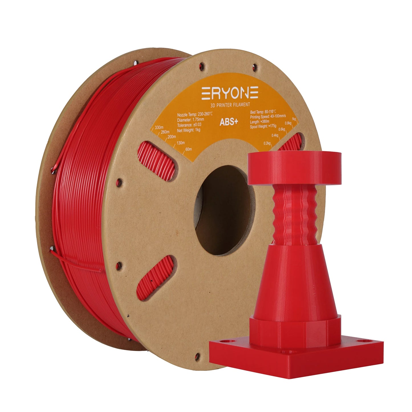Eryone ABS+ Filament For 3D Printing 1KG 1.75mm ±0.03mm Diameter Excellent Quality Perfect Spool For 3D Printer Fast Shipping