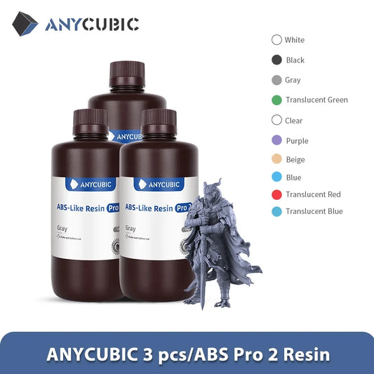 Newest 3pieces/lot Anycubic ABS Like Pro 2 3d Resin High Precision UV 405nm For LCD SLA DLP Anycubic Photon Resin 3d Printer
