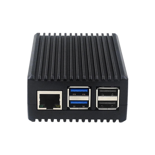 Raspberry Pi 5 Case Heavy Duty Passive Cooling Metal Case Aluminum Alloy Metal Passive Cooling Case Fit for Raspberry Pi 5