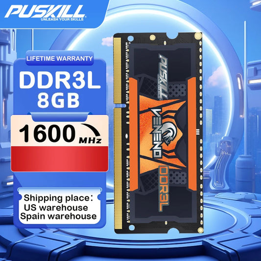 DDR3L Notebook Memoria RAM 8GB 1600MHz 1.35V 204-PIN SODIMM Laptop Memory